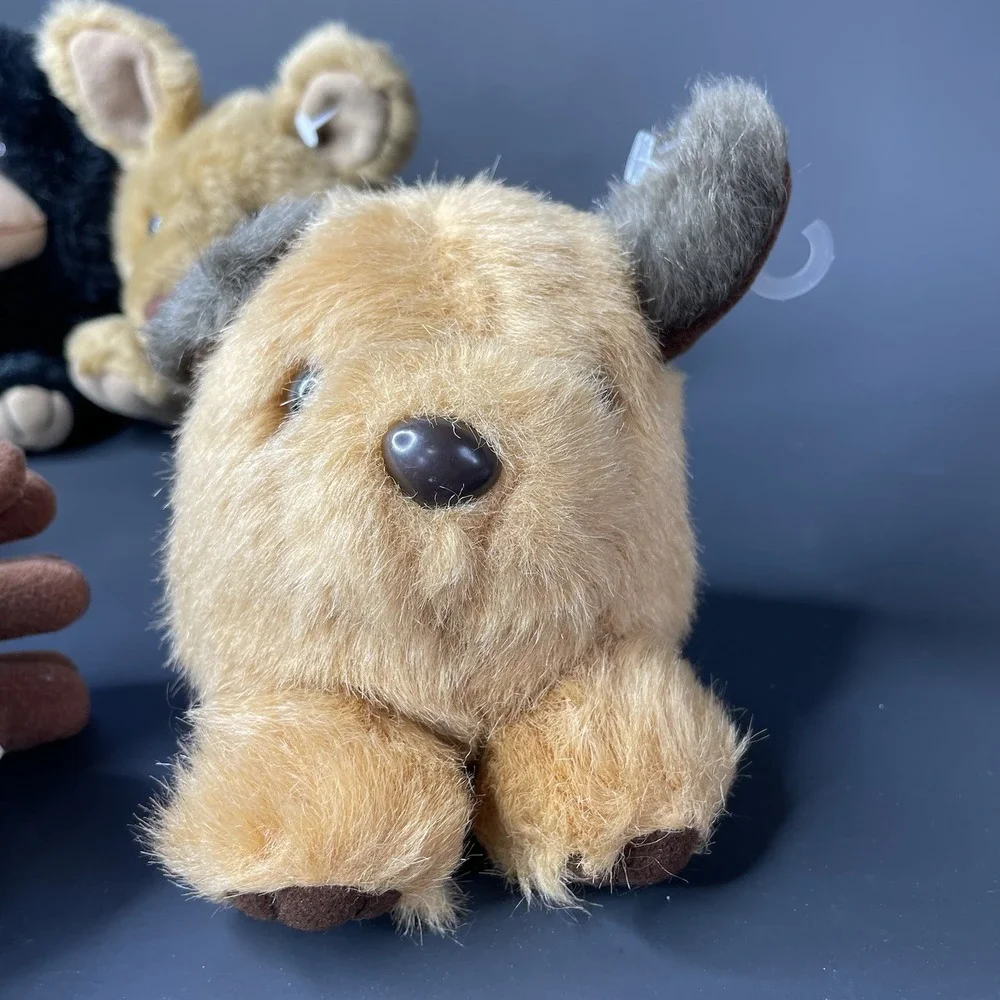 Puffkins Vintage Lot of 6 Animals Plush 1994‎ Swibco Koala Turkey Cat Dog Monkey